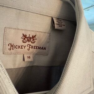 NWOT Hickey Freeman Grey Dress Shirt
